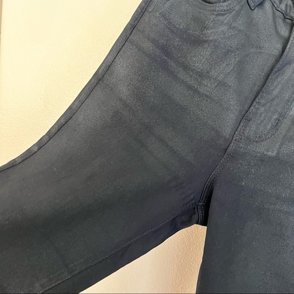 L’AGENCE Marguerite High Rise Skinny Jeans in Black Coated - Picture 5 of 8